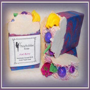Handmade Soap Bar Coconut Oil ACAI BERRY
